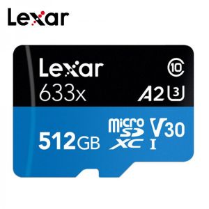 Lexar 633X Micro sd card 256GB 128GB 64GB 32GB 95MB/s 512GB 100MB/s Memory card Class10 UHS 1 U3 flash Memory Microsd TF Cards כרטיס זיכרון מומלץ למצלמת דרך