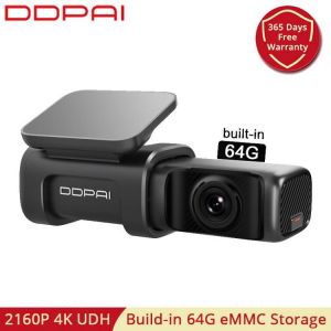 DDPAI Dash Cam Mini 5 2160P 4K UHD 64G DVR Android Auto Kamera Build in Wifi GPS 24H Parkplatz Auto Stick Fahrzeug Video Recroder מצלמת דרך איכותית עם זיכרון מובנה בצילום 4K