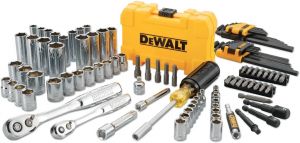 DEWALT Mechanics Tools Kit and Socket Set, 1/4" & 3/8" Drive, SAE, 108-Piece (DWMT73801) סט כלים פרימיום למכונאים מבית דיוולט לרכישה דרך אמזון