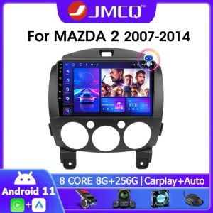Jmcq 2 Din Android 11 Car Radio Multimedia Video Player For Mazda 2 Mazda2 2007-2014 Navigation Gps 4g+wifi Carplay Head Unit - Ca מערכת מולטימדיה אנדרואיד מומלצת למאזדה 2 עם קארפליי לרכישה דרך עליאקספרס 