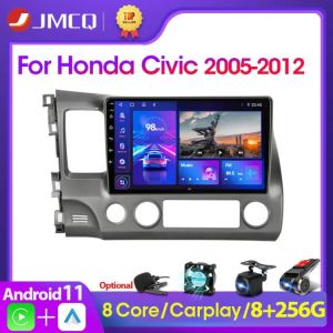 Jmcq Android 10 2+32gb Dsp Car Radio Multimidia Video Player Navigation Gps Car Stereo For Honda Civic 2005-2012 2din Head Unit -  מערכת מולטימדיה להונדה סיויק מבוססת אנדרואיד תואם מקור עם קארפליי ואנדרואיד אוטו לרכישה מחו"ל דרך עליאקספרס