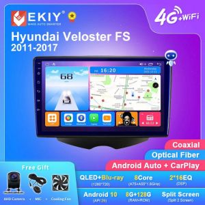 Ekiy Qled Dsp Android 10 Car Radio For Hyundai Veloster Fs 2011-2017 Stereo Multimedia Video Audio Player Navigation Gps Bt Dvd -מולטימדיה אנדרואיד מומלץ ליונדאי ולוסטר עם קארפליי ואנדרואיד אוטו לרכישה דרך עליאקספרס מבצע!