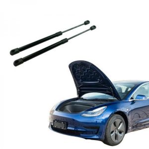מוסכניקים מצייצים אביזרים לרכב קונים באינטרנט אביזרים מומלצים לטסלה מעליאקספרס 1 Set Front Trunk Lift Struts For Tesla Model 3 Black Front Gate Boot Support Gas Spring Shock Hydraulic Rod Car Accessories - Str