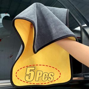 Microfiber Cleaning Towel Thicken Soft Drying Cloth Car Body Washing Towels Double Layer Clean Rags 30/40/60cm - Car Towel - AliEx מגבות מיקרופייבר עבות לסחיטה, ייבוש והברקה של הרכב מעולות לעבודה עם פוליש ווקס מגבות דיטיילינג לרכב מומלצות לרכישה דרך עליאקספרס