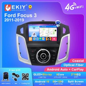 EKIY T7 Carplay Android 10 Car Radio Multimedia Video Player For Ford Focus 3 2011-2019 Android Auto Stereo Navigation 2din DVD מולטימדיה אנדרואיד מומלצת לפורד פוקוס קארפליי אנדרואיד אוטו לרכישה דרך עליאקספרס