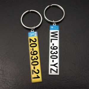 Car Keychain Number Plate