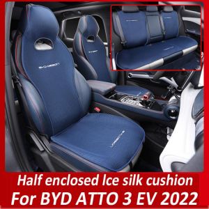 For BYD ATTO 3 EV 2022 Four Seasons Car Seat Cover Breathable Ice Silk Car Seat Cushion Protector Pad Front Fit for Most Cars כיסוי מושבים לBYD מומלצים לרכישה דרך עליאקספרס