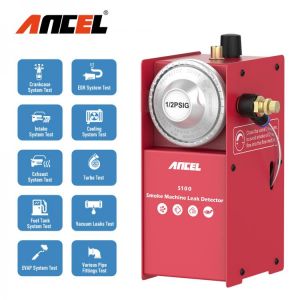 ANCEL S100 Car Smoke Leak Detector Oil Pipe Leaks Analyzer Tester Auto Gas Leakage Locator EVAP Vacuum Leakage Diagnostic Tools