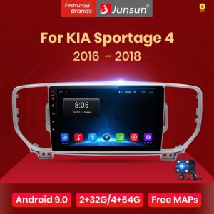 JunsunV1 2G+32G Android 10.0 DSP Car Radio Multimedia Player GPS Navigator For KIA Sportage 4 KX5 2016 2017 2018  Audio 2Din dvd מערכת מולטימדיה אנדרואיד מומלצת לקיה ספורטג החדשה