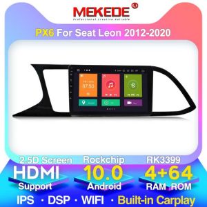 MEKEDE Android 10 DSP 4G+64G for Seat Leon MK3 2012 2013 2014 2015 2016 2018 Car Multimedia Player Radio GPS DVD carplay FM RDS מערכת אנדרואיד מומלצת ואיכותית לסיאט לאון דור 3 