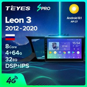 TEYES SPRO For Seat Leon 3 2012   2020 Car Radio Multimedia Video Player Navigation GPS Android 8.1 No 2din 2 din DVD מערכת מולטימדיה אנדרואיד לסיאט לאון דור 3 מומלצת ביותר מחנות אמינה!
