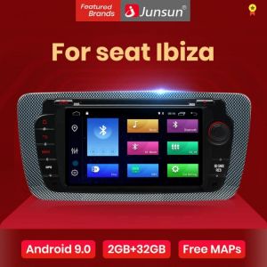 Junsun Android 9.0 Car DVD Radio For Seat Ibiza 6j 2009 2010 2012 2013 GPS Navigation 2 Din Screen radio Audio Multimedia Player מערכת מולטימדיה אנדרואיד מומלצת לסיאט איביזה שנים 2009-2013 לקניה דרך אליאקספרס