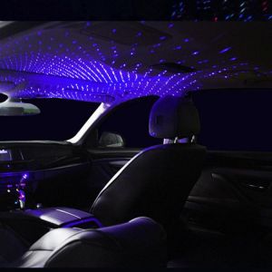 Car Roof Star Light Interior LED Starry Laser Atmosphere Ambient Projector USB Auto Decoration Night Home Decor Galaxy Lights תאורת אווירה לייזר לרכב דרך USB לקניה דרך אליאקספרס