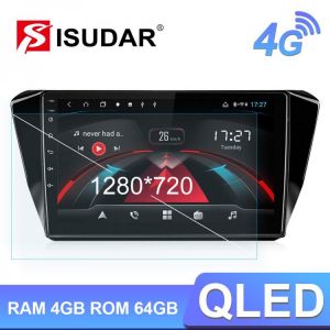 Isudar H53 4G Android Car Multimedia 1 Din Auto Radio For Skoda Superb 3 2016 2019 GPS 8 Core RAM 4GB ROM 64GB 1080P Camera DVR מולטימדיה אנדרואיד מומלצת לסקודה סופרב החדשה 2015 ומעלה לקניה דרך אליאקספרס