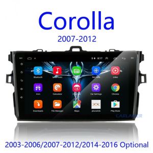 2Din android 8.1 Car Radio Multimedia Player For Toyota Corolla E140/150 2007 2008 2009 2010 2011 2012 2013 2014 2015 2016 2 din