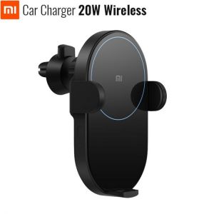 Original Xiaomi Mijia Wireless Car Charger 10/20W Max Electric Auto Pinch 2.5D Glass Ring Lit For Mi 9 (20W) MIX 2S / 3 (10W) Qi מעמד מטען אלחוטי לרכב של שיאומי מומלץ מטען מהיר 20W לקניה דרך אליאקספרס