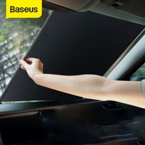 Baseus Car Windshield Sunshade Cover Automatic Retractable Sunblind Sun Protection for Car Front Window Windshield Sun Shade מגן שמש סוכך שמש נגלל לחלון הרכב מבית